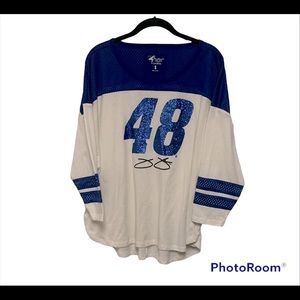 4HER by CARL BANKS NY FOOTBALL GIANTS Sequin Jersey.